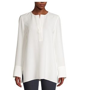 Lafayette 148 New York Hayley Slit Cloud Blouse